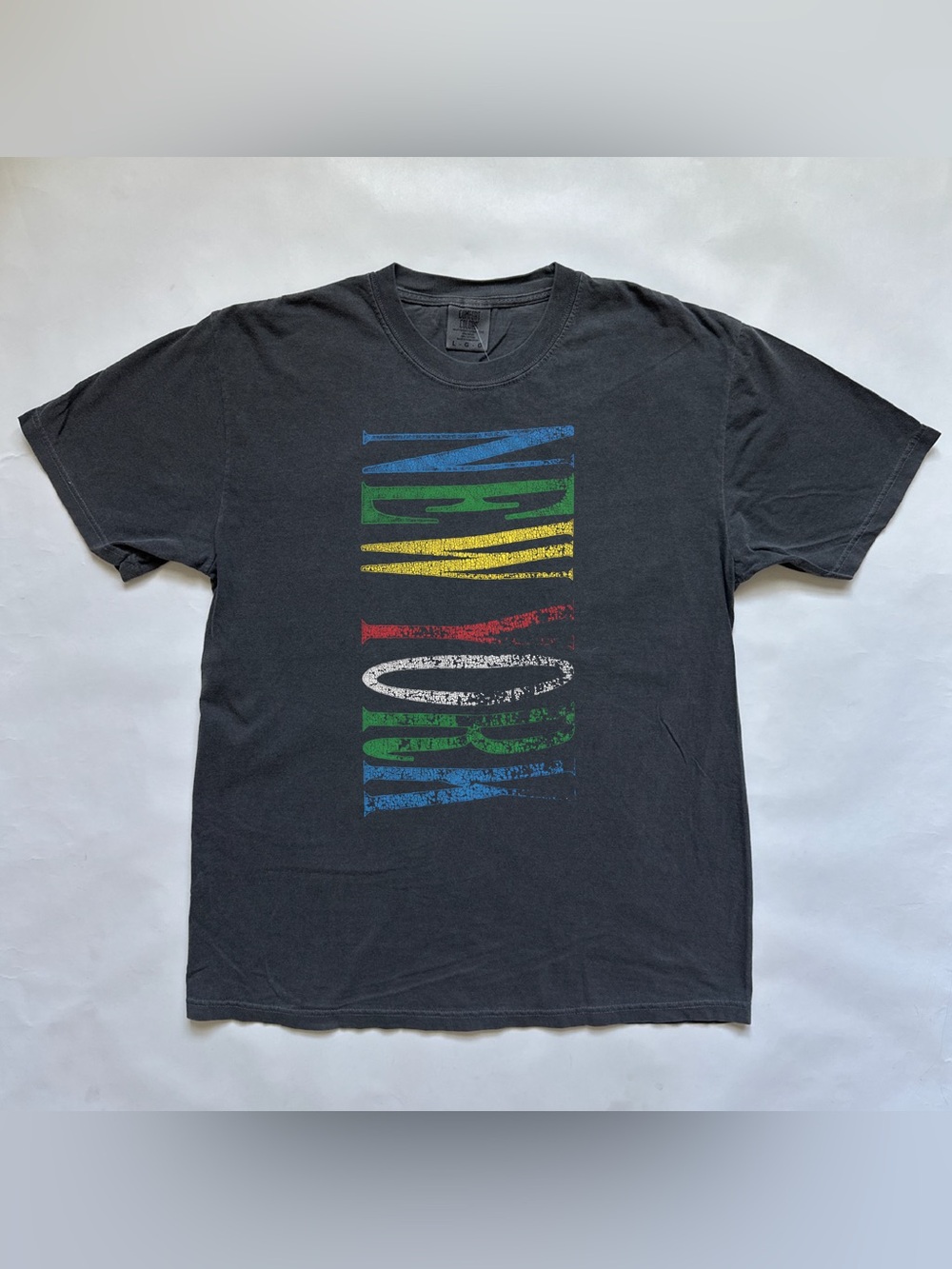 NYC smoked spellout graphic art tee minimalist souvenir tourist shirt streetwear